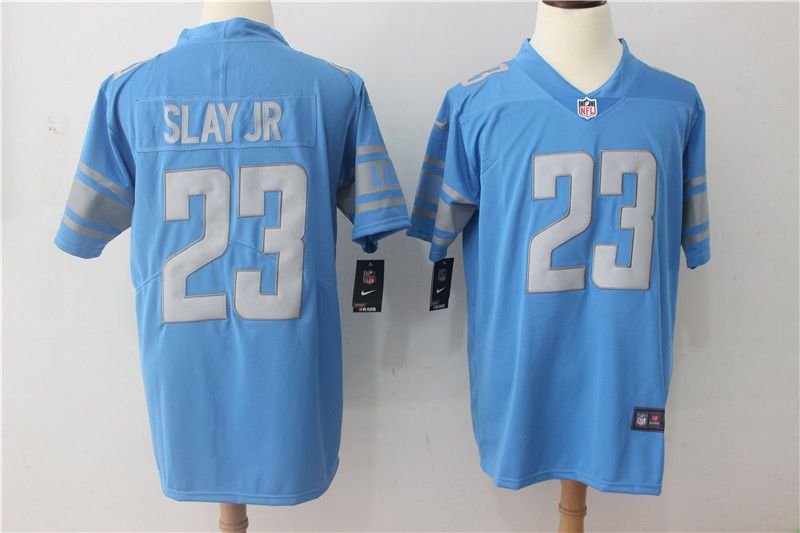 Men Detroit Lions #23 Slay jr Blue Vapor Untouchable New Nike Limited Player NFL Jerseys->youth nfl jersey->Youth Jersey